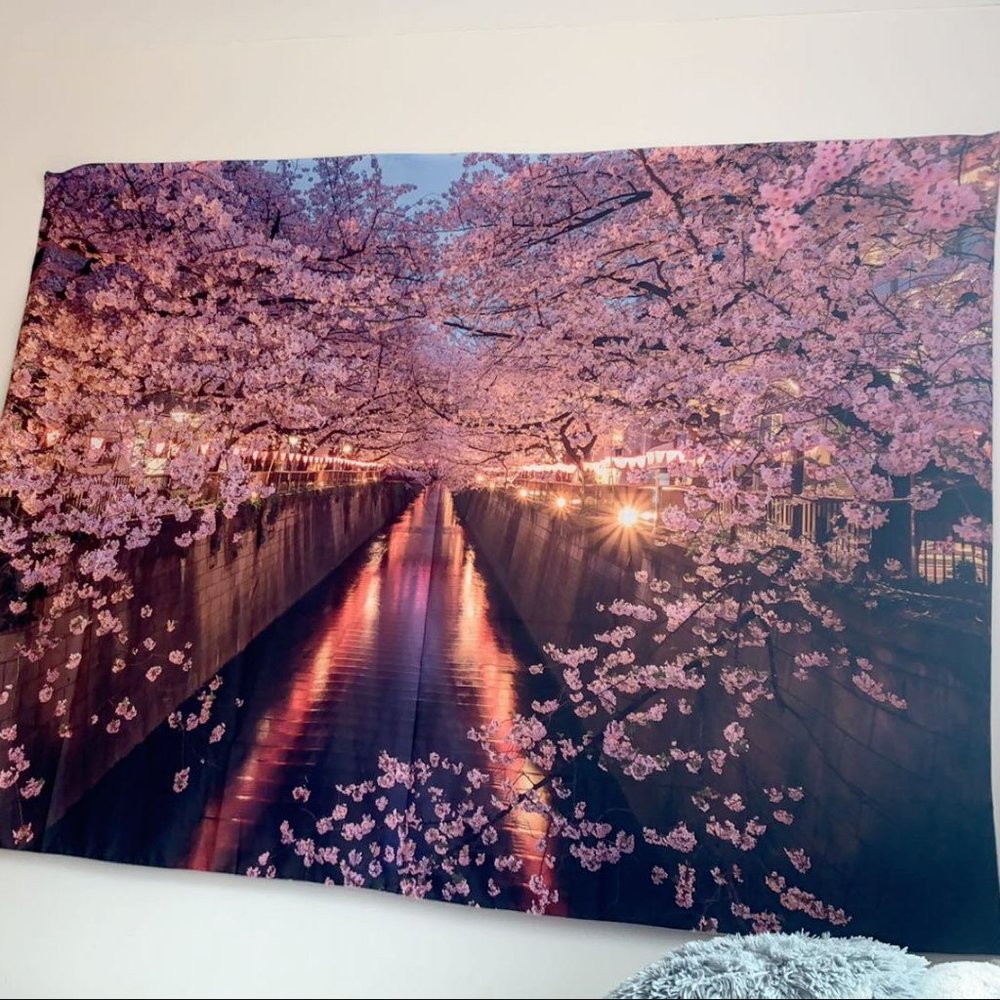 Cherry Blossom Tapestry 60x80 inches